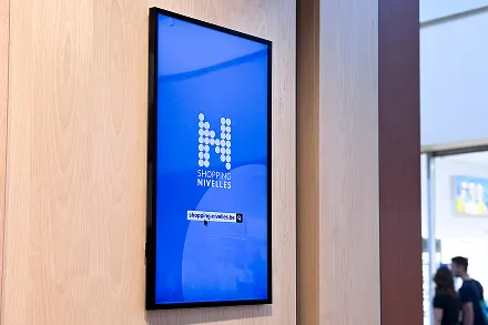 écran dans un magasin